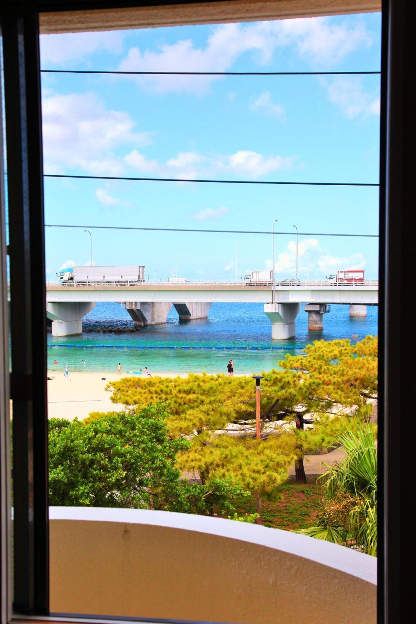 Hotel Gala Naha'S Only Sandy Beach Front All Rooms Oceanview ภายนอก รูปภาพ